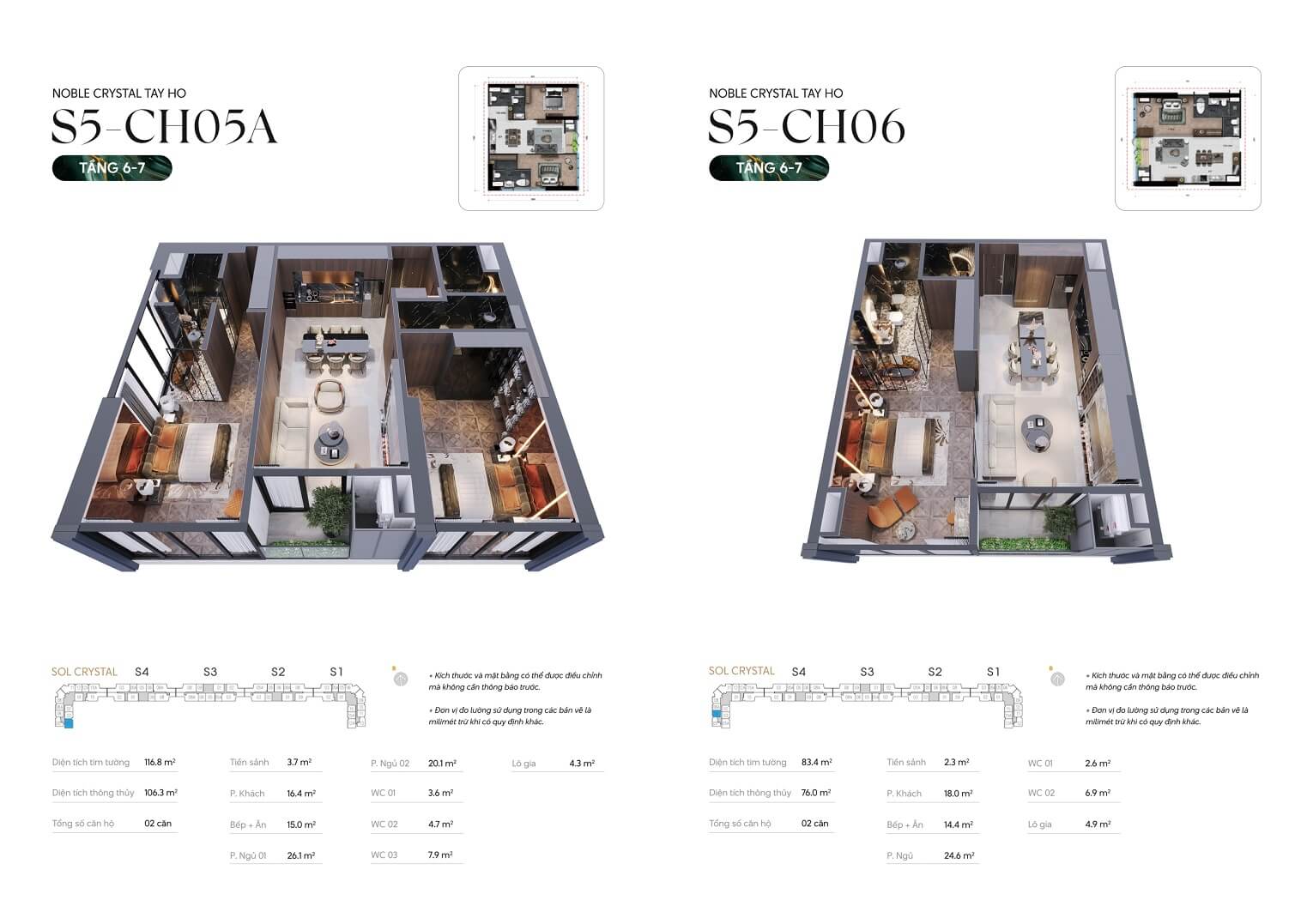 THIẾT KẾ CĂN HỒ NOBLE CRYSTAL TÂY HỒ CIPUTRA